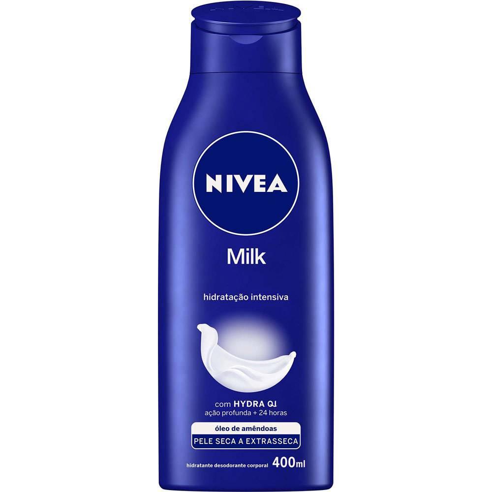 Loção Hidratante Nivea Milk com 1 frasco de 400 ml